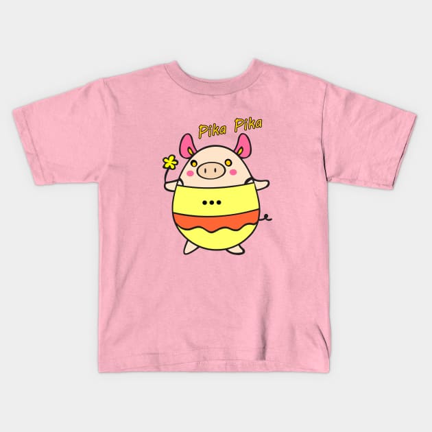 pika pika PIG Kids T-Shirt by TrendsCollection